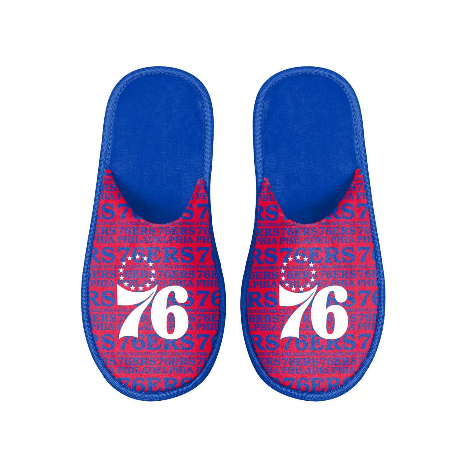 

Мужские шлепанцы с логотипом FOCO Philadelphia 76ers Scuff