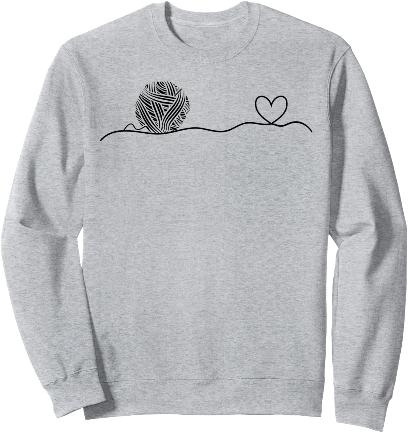 

Вязаная толстовка с рисунком «Сердцебиение» из клубка пряжи Crocheting Crochet Lover, серый