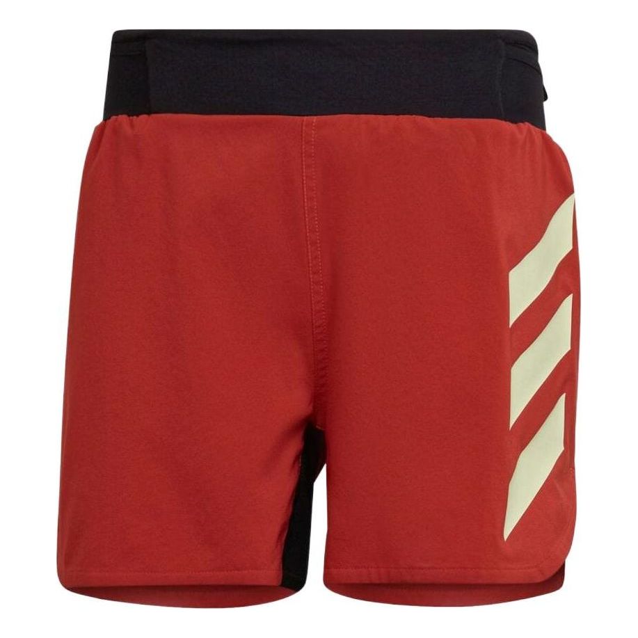 

Шорты adidas Colorblock Straight Slim Fit Reflective Sports Shorts 'Red' H11752