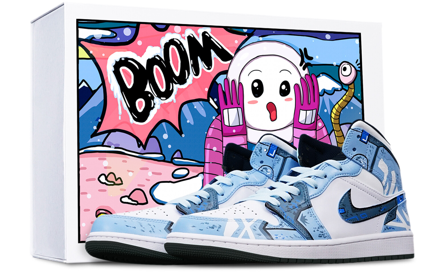 

Кроссовки Air Jordan 1 Vintage Basketball Shoes Men High-Top White