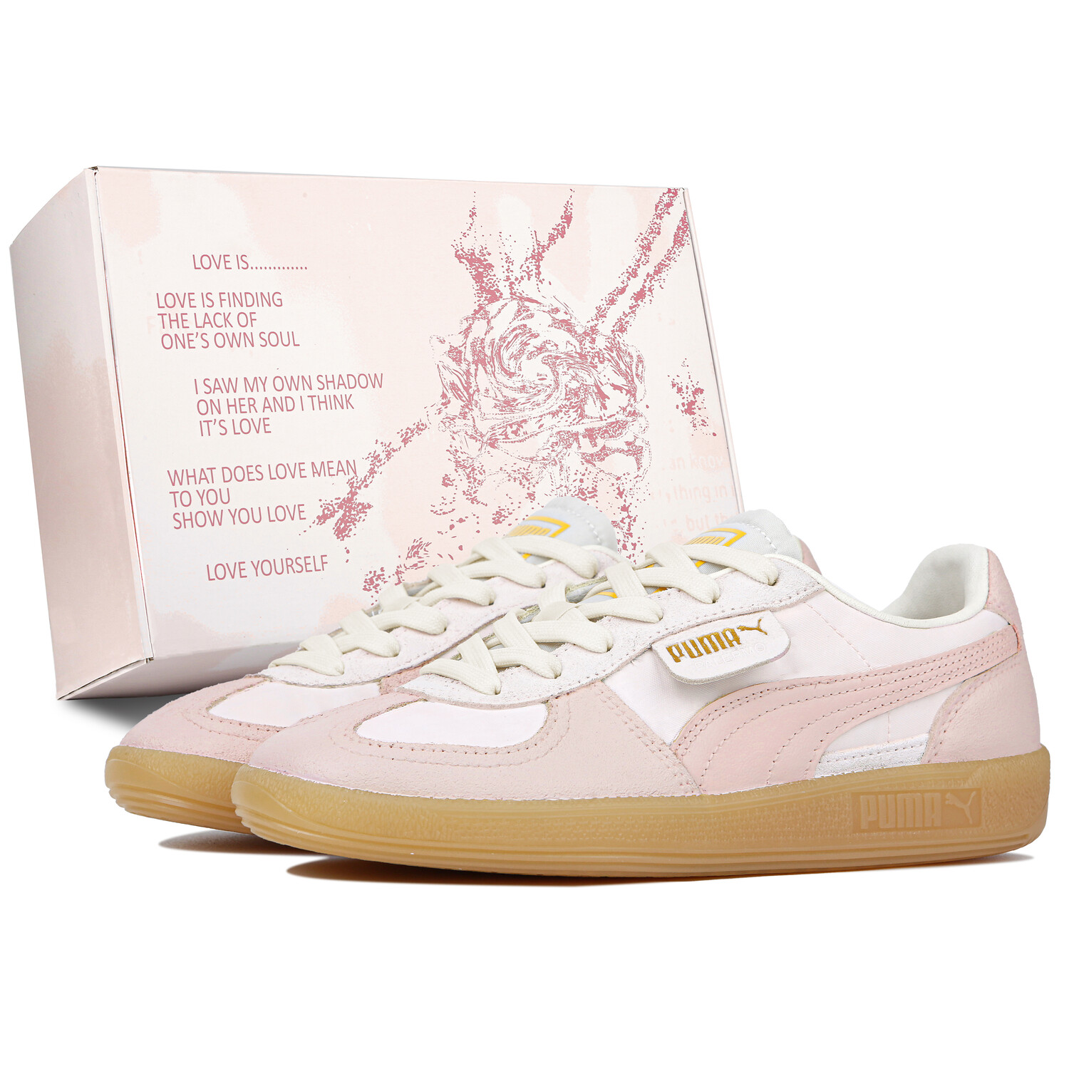 

Кроссовки Puma Palermo Skateboarding Shoes Unisex Low-top Pink, розовый