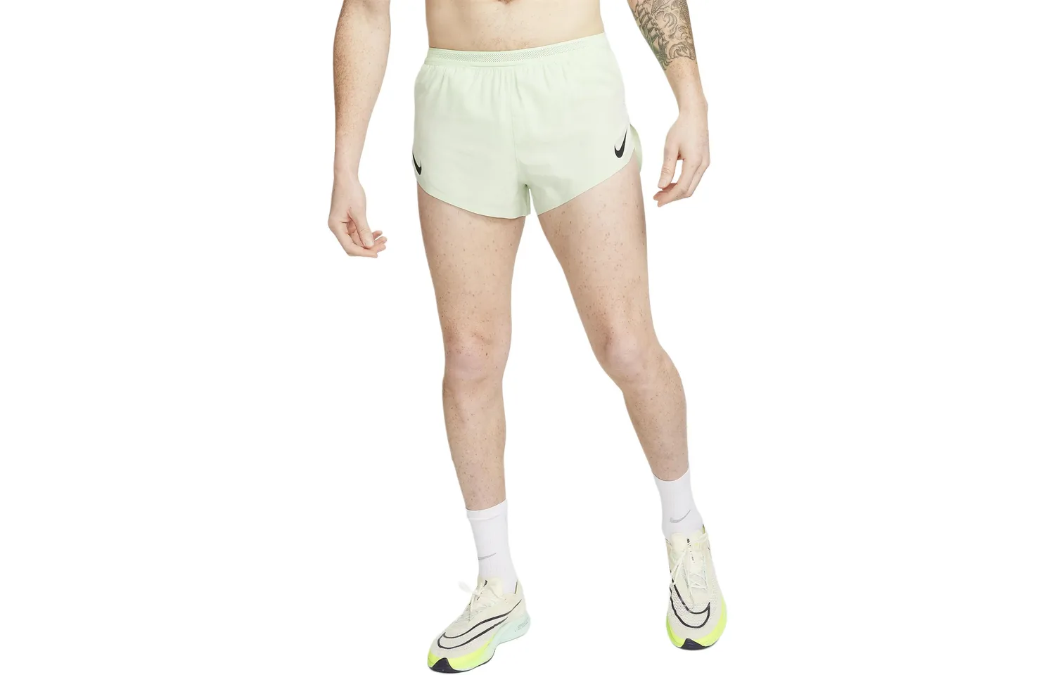 Мужские беговые шорты AeroSwift Dri-FIT Adv 2' с подкладкой Nike, Steam Green