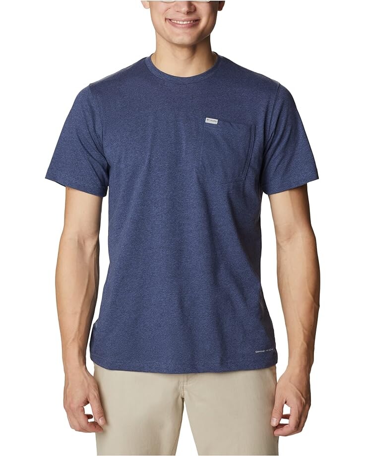 

Футболка Columbia Thistletown Hills Pocket, цвет Dark Mountain Heather