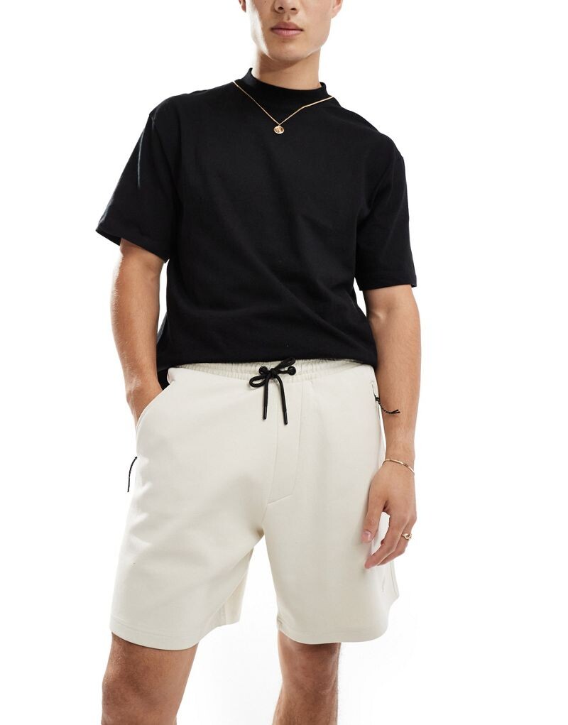 

Базовые шорты из джерси Pull&Bear цвета экрю