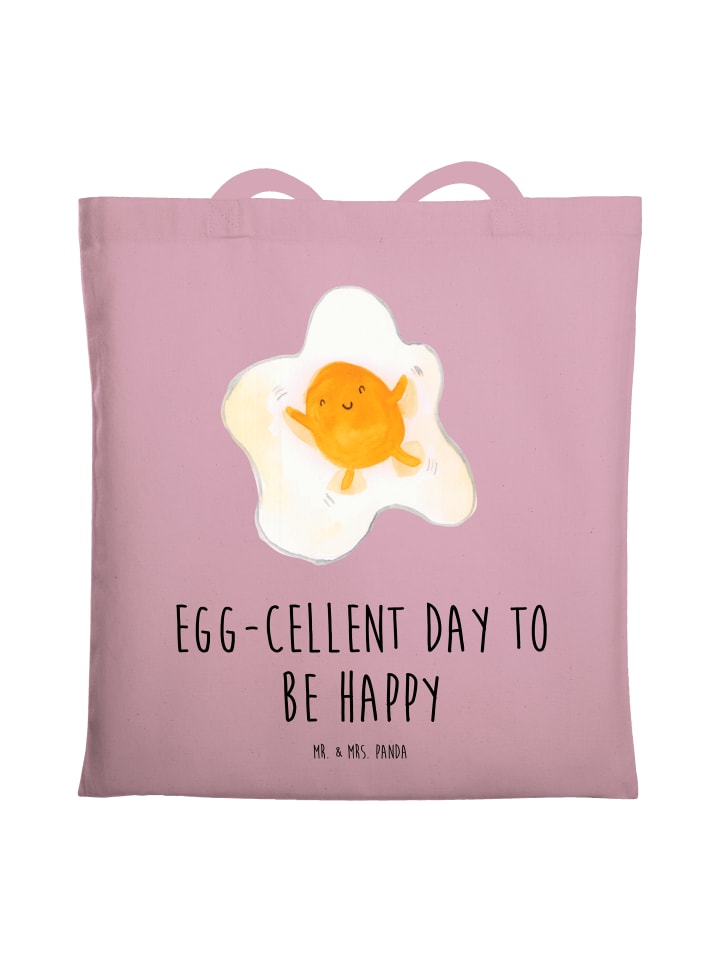 

Сумка через плечо с рисунком жареного яйца и надписью в пастельно-розовых тонах Mr. & Mrs. Panda