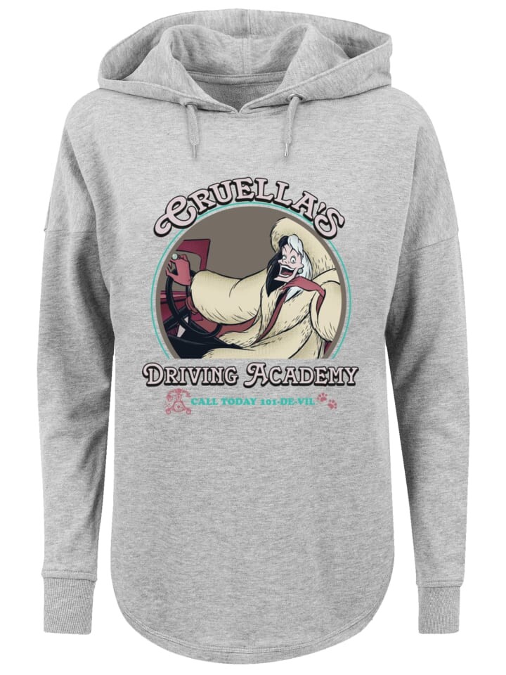 

Пуловер F4NT4STIC Oversized Hoodie Disney Villians Cruella Driving Academy, серый