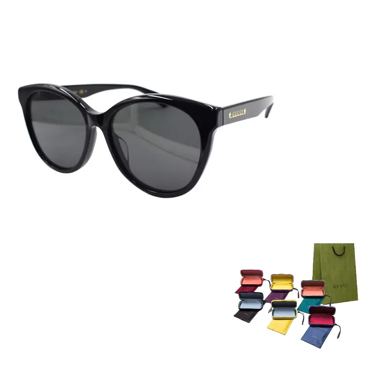

GUCCI Пластиковая оправа бабочка солнцезащитные очки Women's, Black