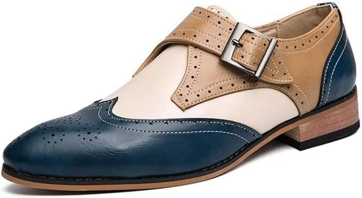 Мужские классические туфли. Мужские классические туфли Men's Oxford Business Formal (Коричневые, 13) Generic