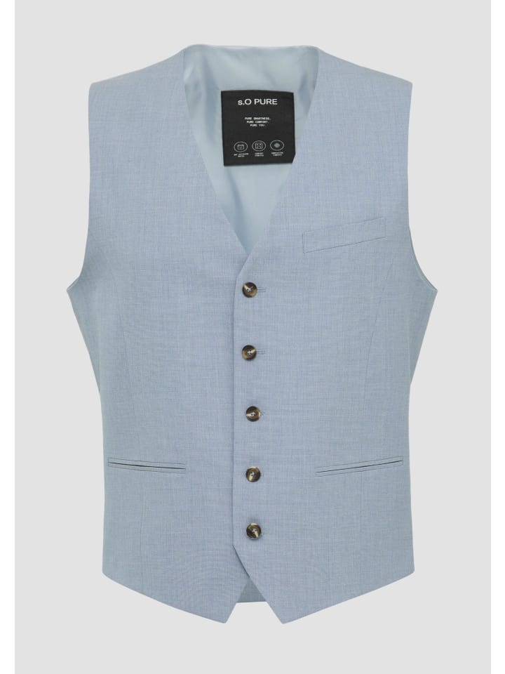 

s.Oliver Жилет для помещений S.OPURE, размер 52M1, бледно-голубой