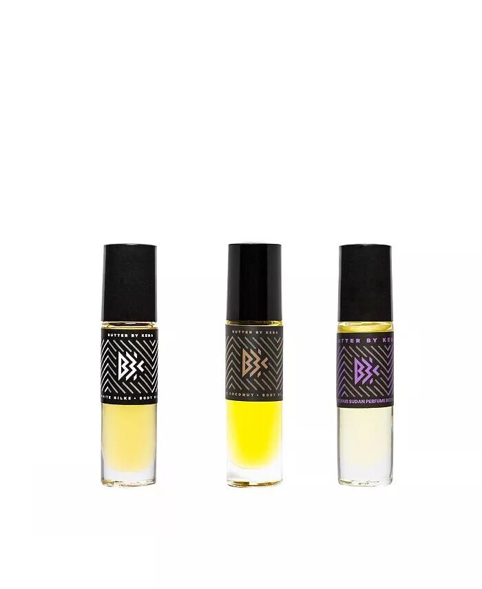 

Three Essentials Трио парфюмерных масел с пряным деревом и мускусом Butter By Keba