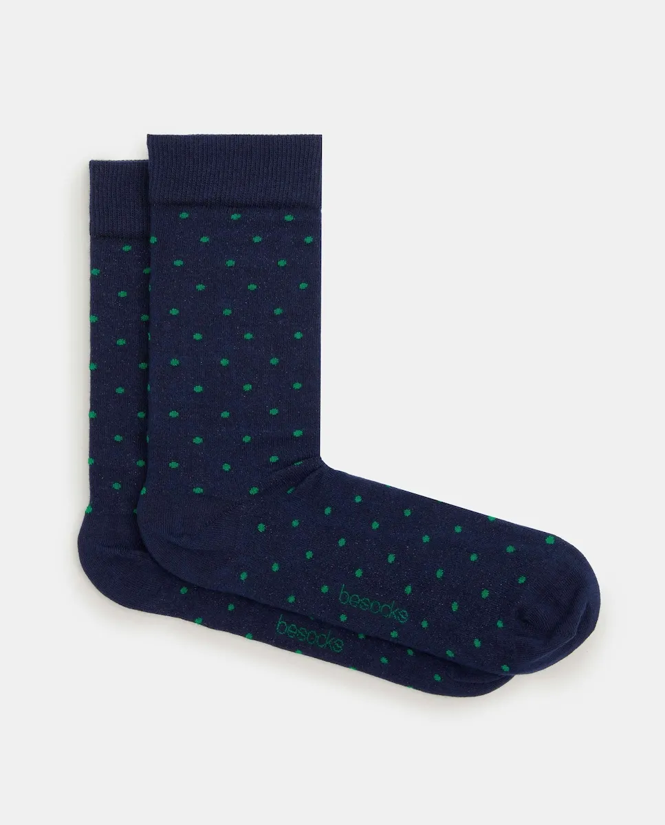 

Высокие унисекс носки из органического хлопка Besocks, темно-синий