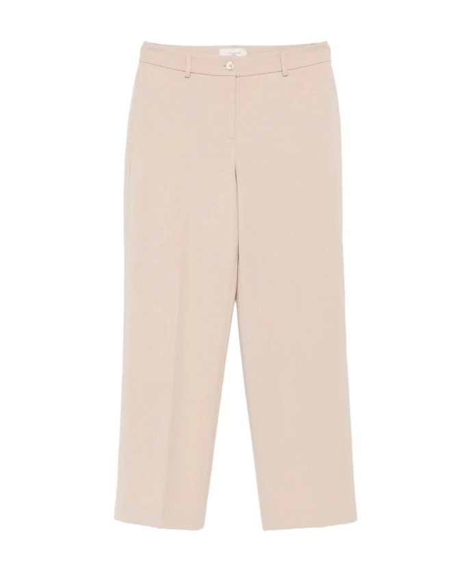 

Бежевые брюки, нейтрального цвета, прямого кроя. Via Masini 80, бежевый