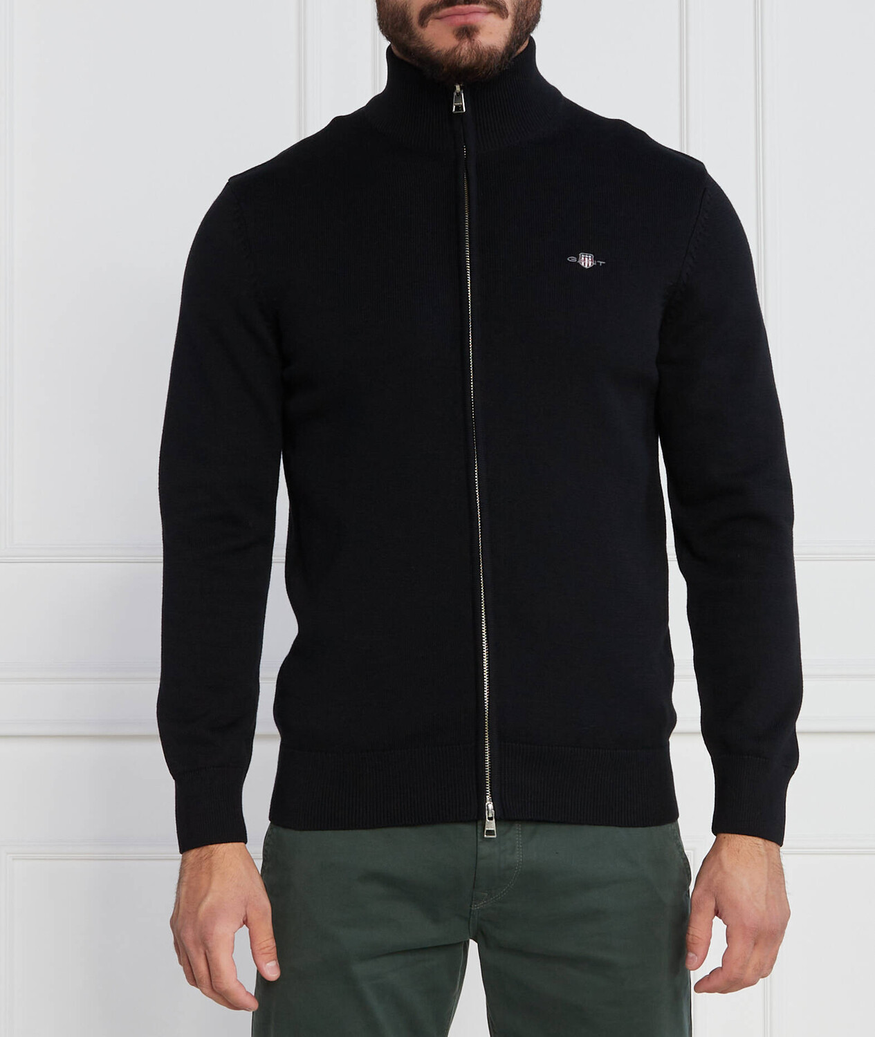 

Свитер Gant Regular Fit, черный