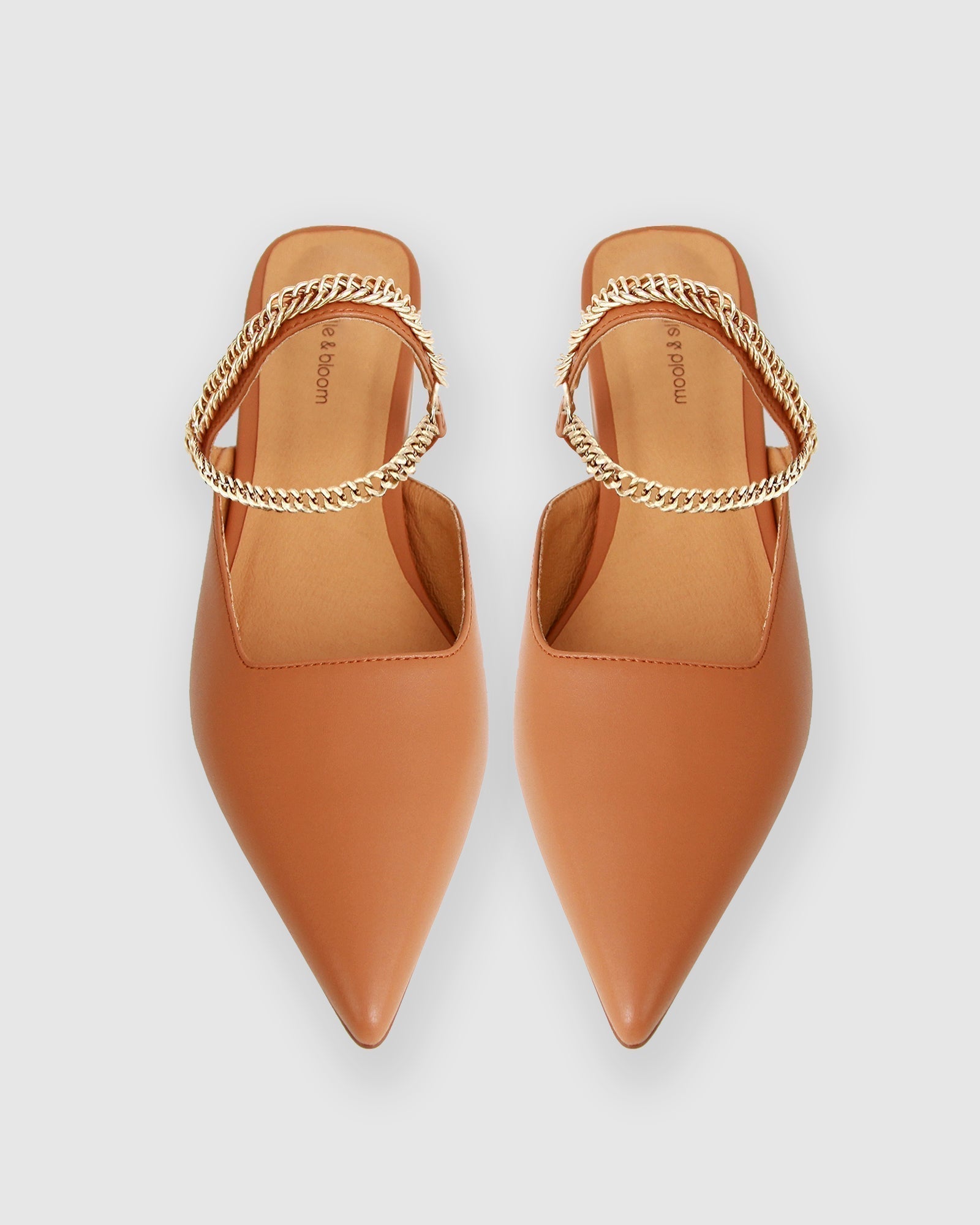 Кожаные туфли On The Go Flat Belle&Bloom, коричневый
