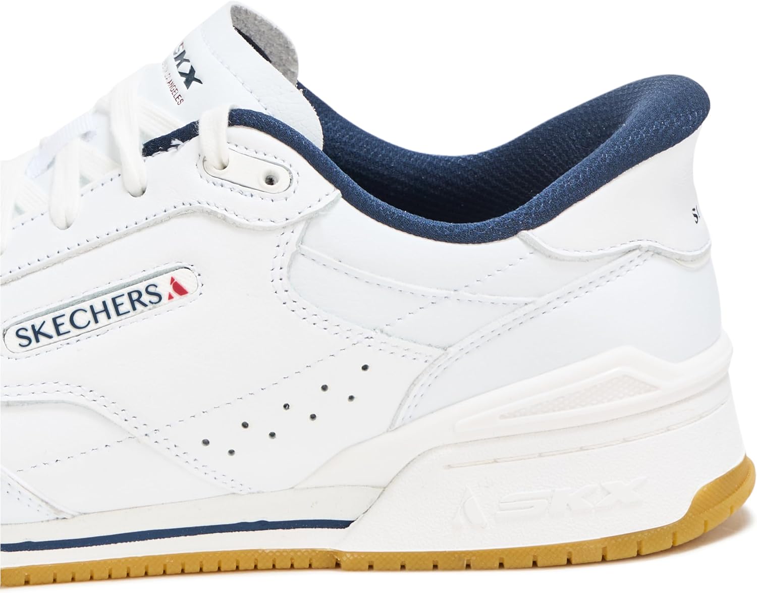 Мужские слипоны Skechers Recoil без рук, белый/синий/темно-синий — фото 4