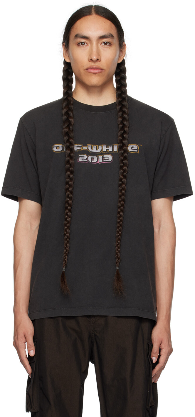 

Черная футболка с цифрами Bacchus Off-White