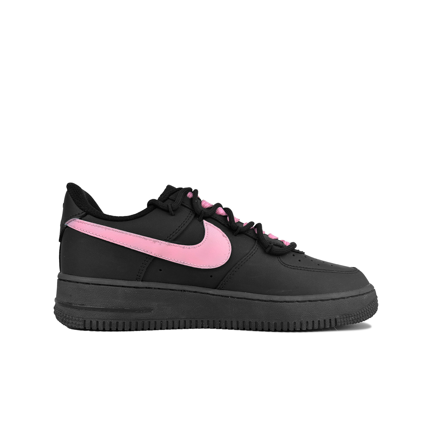 

Nike Air Force 1 нескользящие износостойкие низкие скейтерские кроссовки унисекс черно-розовые, цвет Black Pink