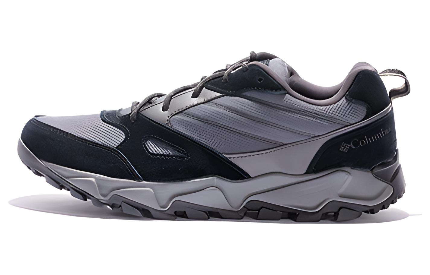 

Columbia Скользоустойчивые дышащие низкие уличные кроссовки черно-серого цвета