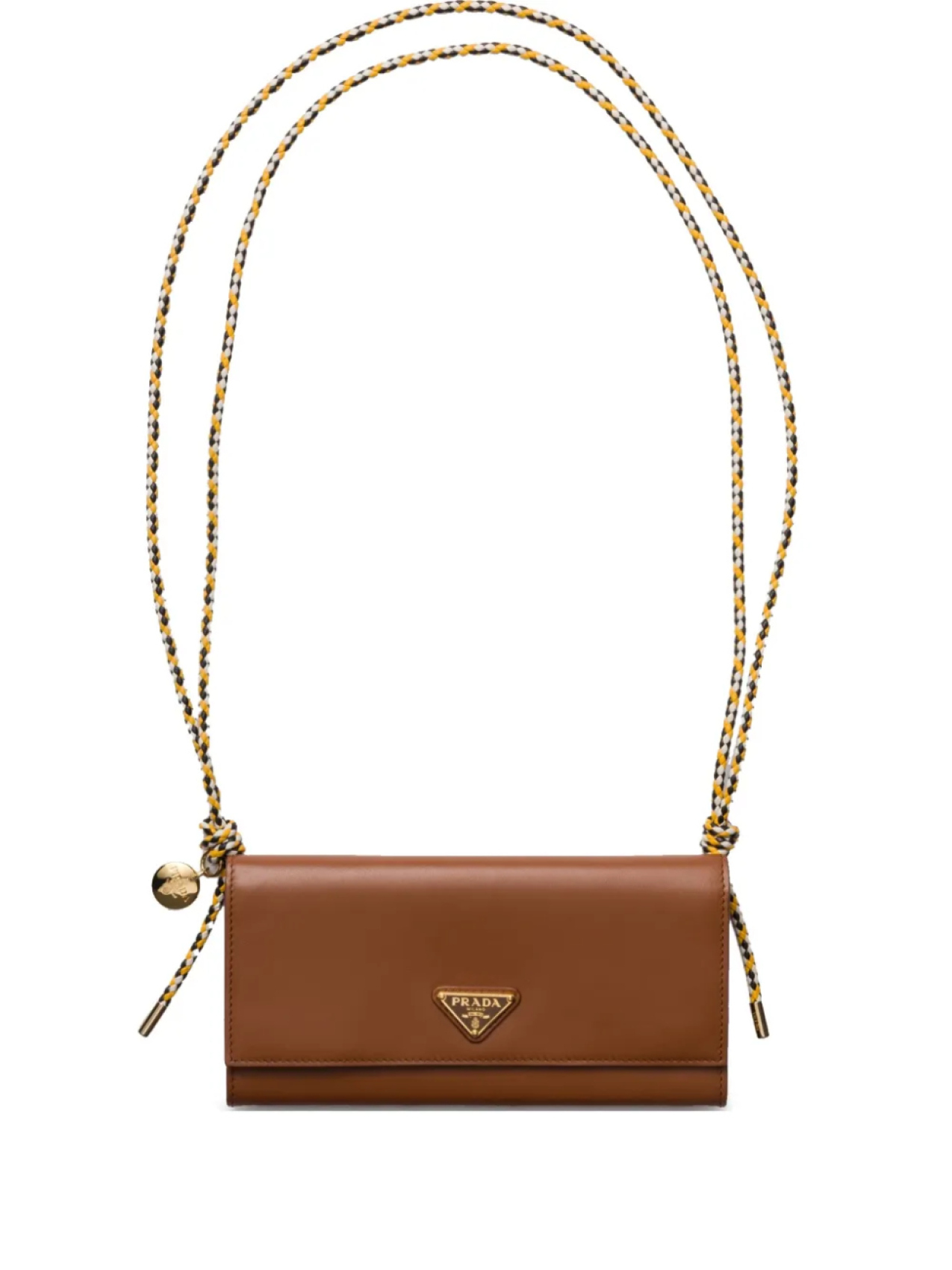 

Складной бумажник Prada, коричневый