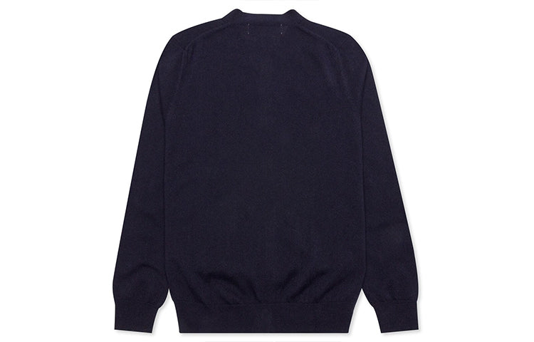 Кардиган COMME des GARCONS PLAY Cardigan With Double Emblems 'Navy' AZ-N058-051-2, темно-синий — фото 2