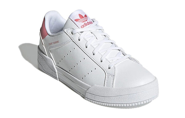 Кроссовки (GS) adidas originals Court Tourino 'White Pink', белый — фото 3