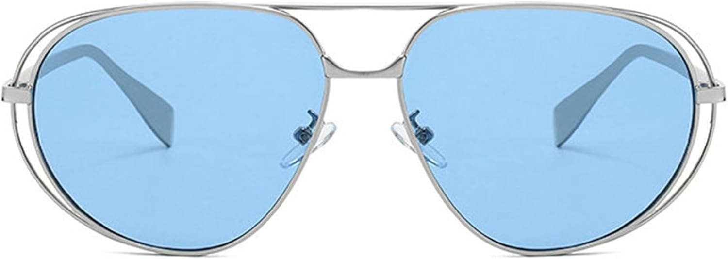 

Солнцезащитные очки-пилот большого размера Helena для женщин, модель 2026, роскошные, модные, в металлической оправе, для путешествий, винтажный стиль, защита от УФ-излучения UV400, C7