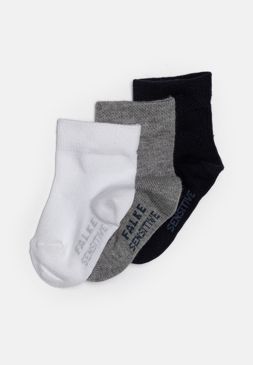 

Носки SENSITIVE 3-PACK SOFT TOP FALKE, цвет white/light grey/dark blue