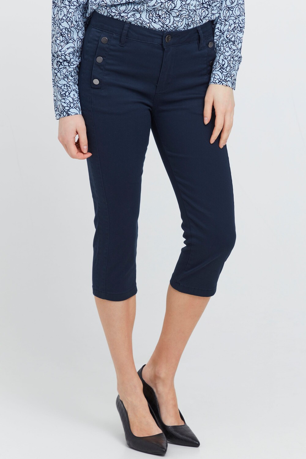 

Брюки Fransa Stoffhose FRVOMAX 2 Capri 20609067, синий