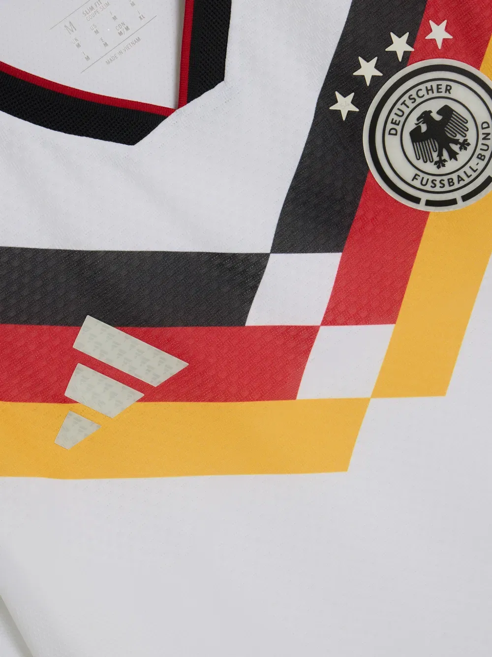 Полосатая футболка Dfb Adidas, белый — фото 3