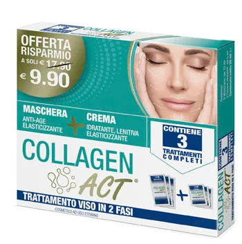 

Collagen Act 2-этапная лечебная маска для лица + крем F&F