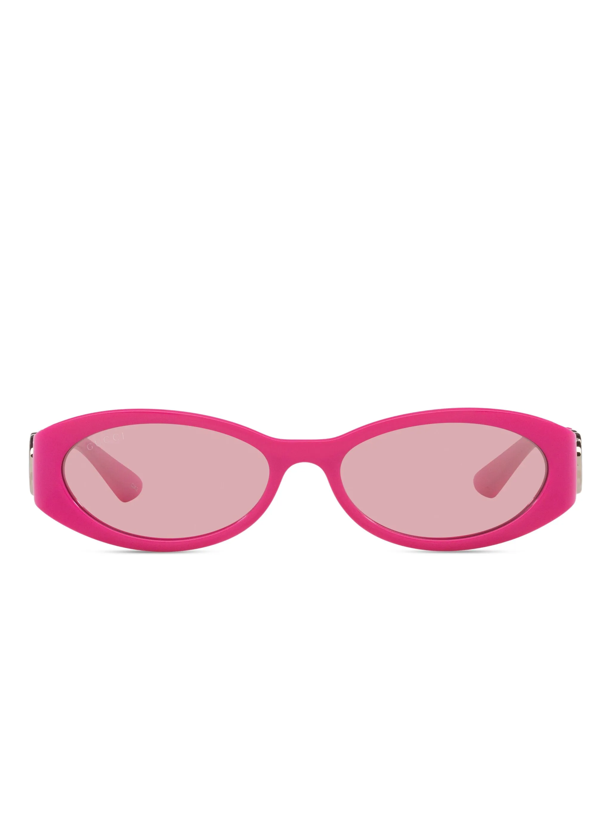 

Солнцезащитные очки в овальной оправе Gucci Eyewear, розовый