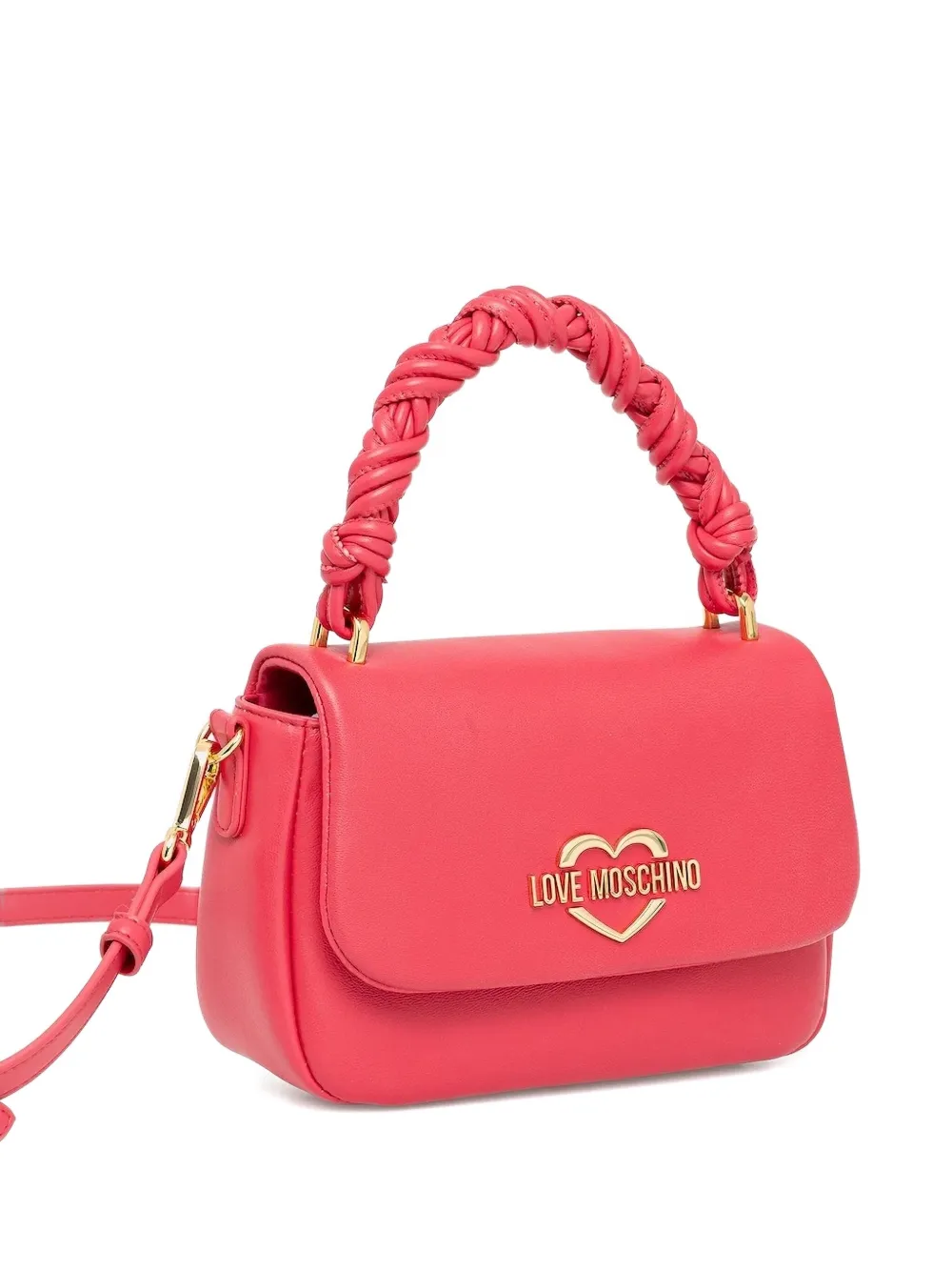 

Сумка-сэтчел с перекрученной ручкой Love Moschino, розовый