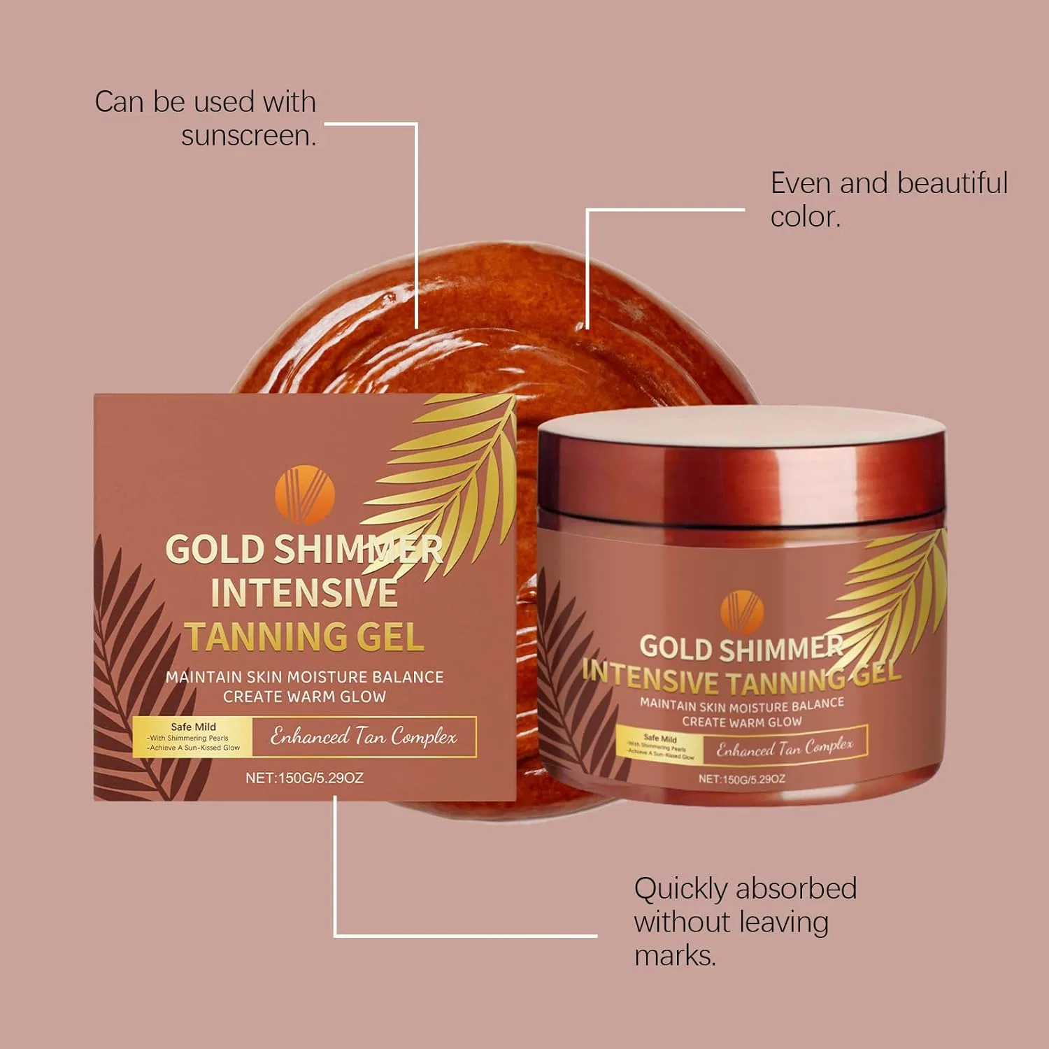 Масло для загара Tropical Sand-Free Hawaiian Sun Oil, коричневое, набор из 2 шт, 100 мл Generic — фото 4