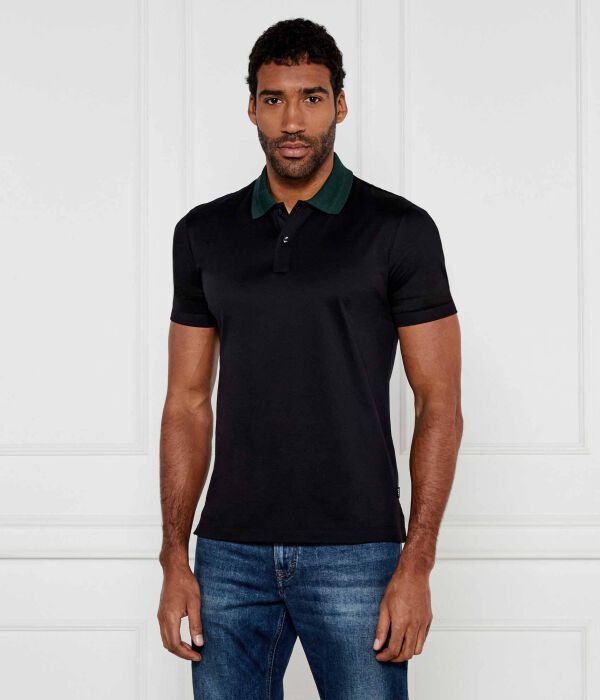 

Рубашка поло Slim fit Boss, черный
