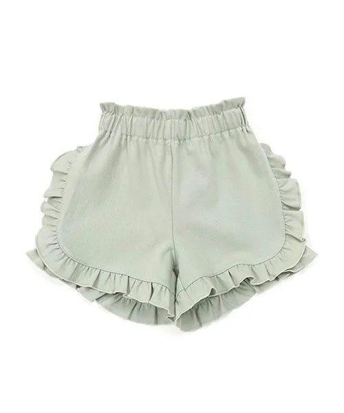 Детские шорты с оборками n.o.u.s SHORT PANTS мятные — фото 2
