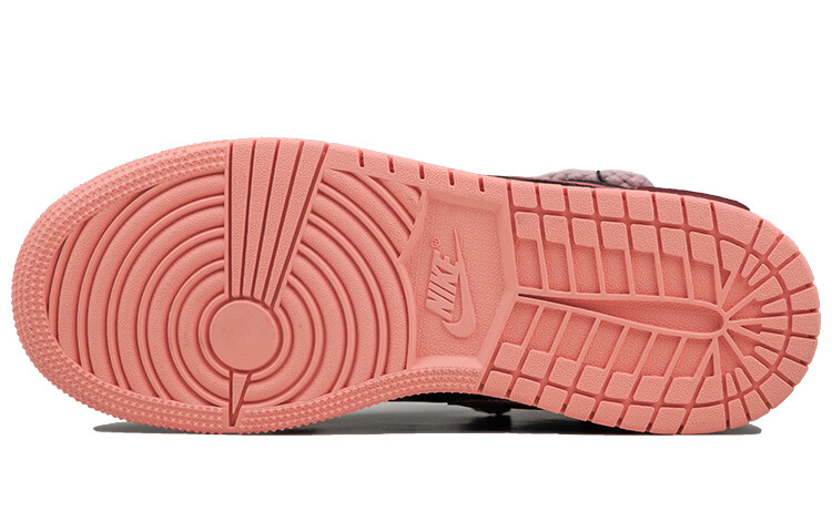 Кроссовки Air Jordan 1 Vintage Basketball Shoes Women's Low-Top Pink — фото 2