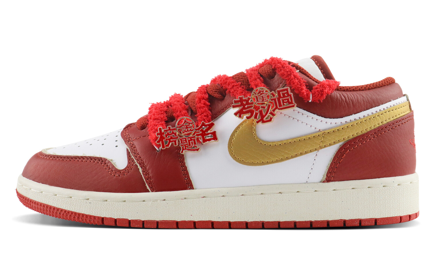 

Кроссовки Air JORDAN 1 Vintage Basketball Women's Low-Top, красный/белый