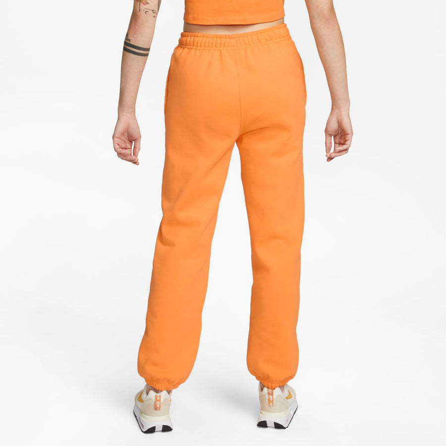 Спортивные брюки (WMNS) Nike Solo Swoosh Fleece Pants 'Vivid Orange White', оранжевый — фото 2
