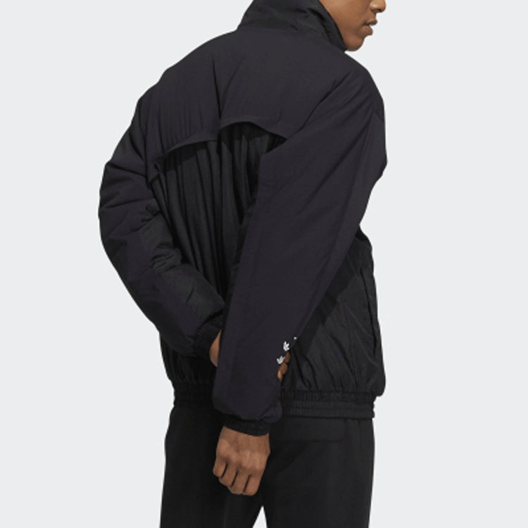 Куртка Men's adidas originals Bold Jacket Logo Printing Sports Padded Jacket Black — фото 3