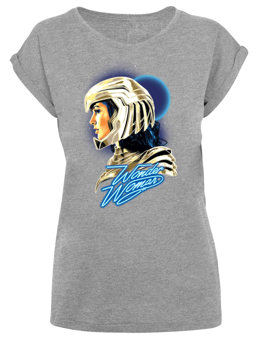 

Рубашка F4NT4STIC DC Comics Wonder Woman 84 Retro Gold Helmet, пятнистый серый