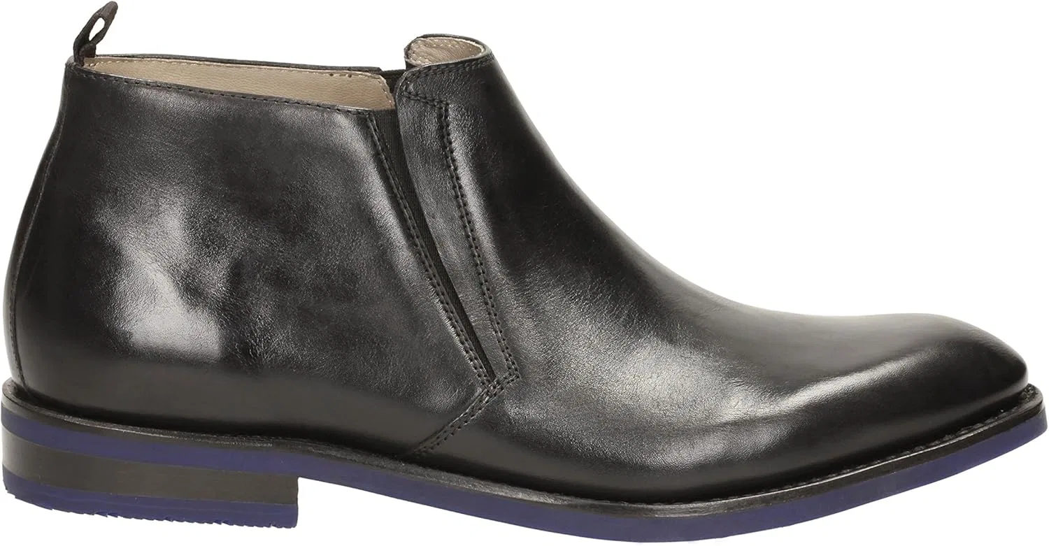 Мужские ботинки Clarks Swinley без шнурков, Black Leather — фото 2