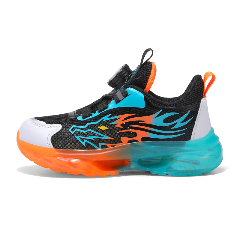 

Детские кроссовки для бега SHIBU, черный/оранжевый