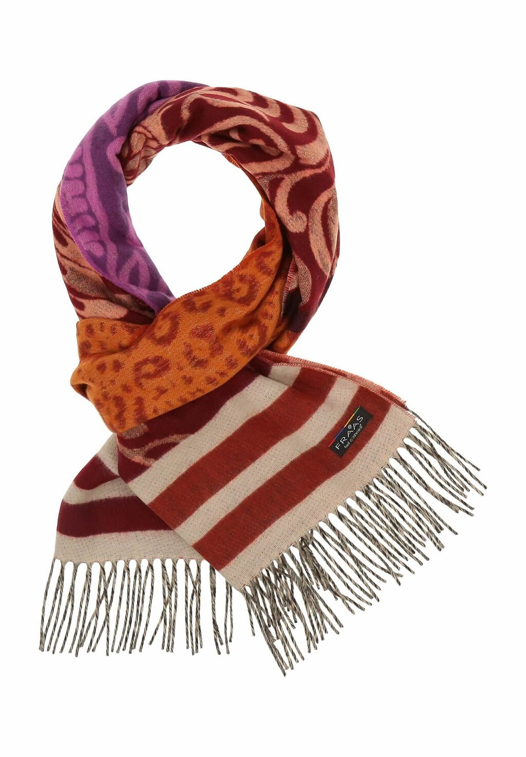 

Шарф PAISLEY LEO CASHMINK MADE IN GERMANY FRAAS, оранжевый