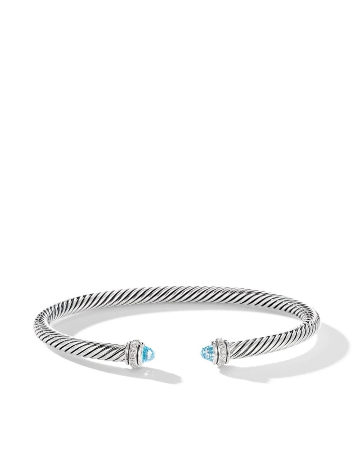 

Серебряный браслет Cable Classics с топазом и бриллиантами David Yurman