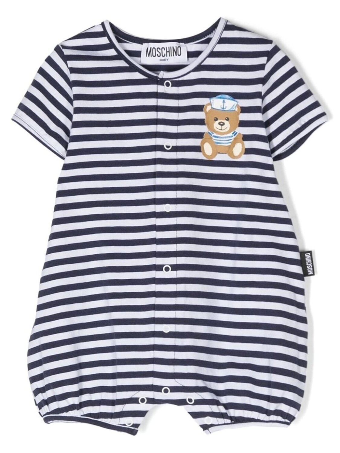 

Moschino Kids ромпер в полоску, синий