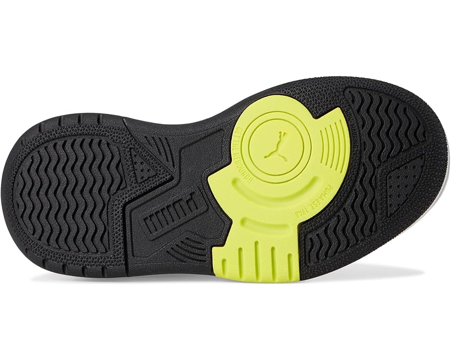 Детские кроссовки Puma Rebound Retro PUMA Kids, Black/White/Lime Smash — фото 3