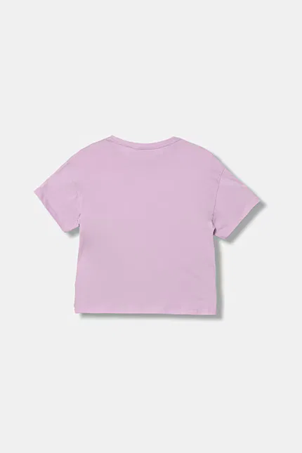 Футболка с принтом и пайетками United Colors of Benetton, фиолетовый — фото 2