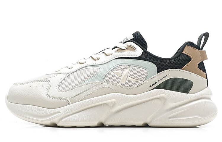 

Кроссовки XTEP Lifestyle Shoes Men Low-top Tea White/black/clotted Green, черный
