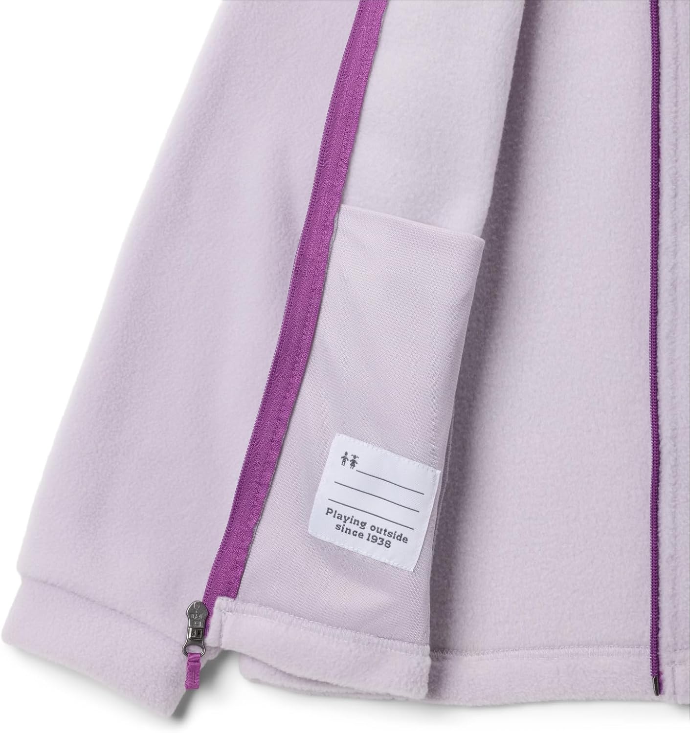 Columbia Girls Benton Springs Fleece, Lavender Pearl — фото 3