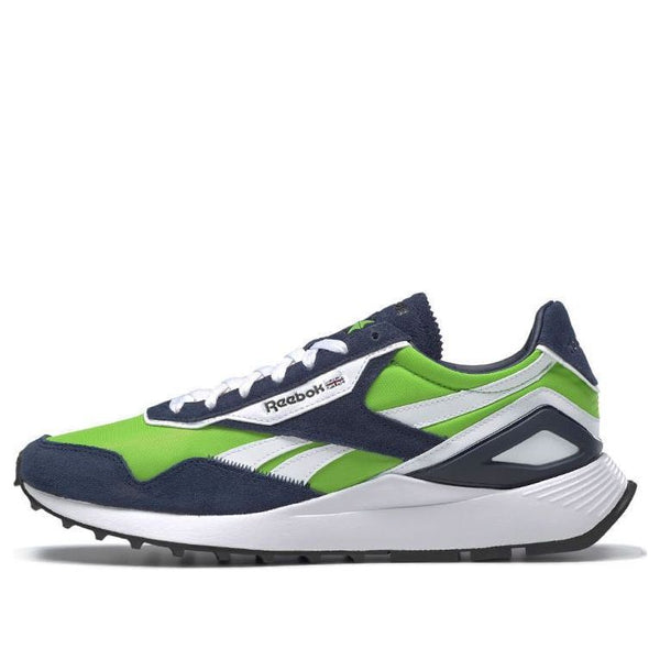 

Кроссовки classic leather legacy az 'semi solar green vector navy' Reebok, зеленый